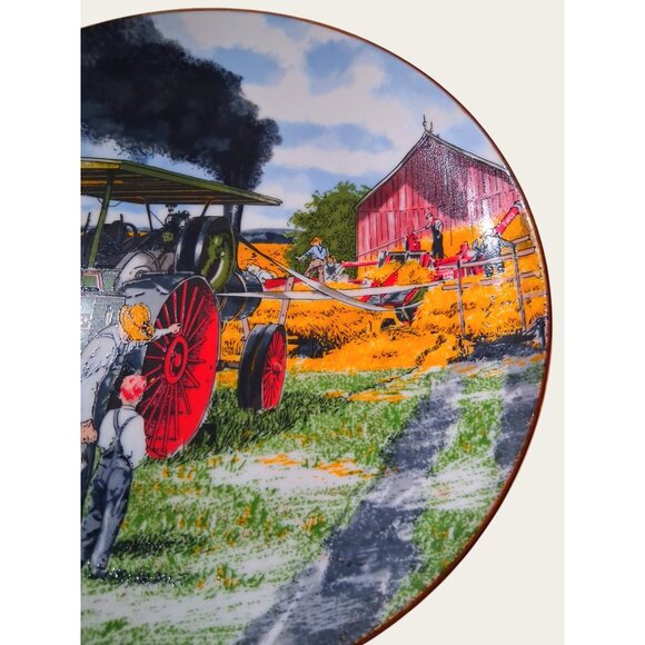 Limited Edition Threshing Scene Collectors Plate SUPER RARE - Picture 4 of 7